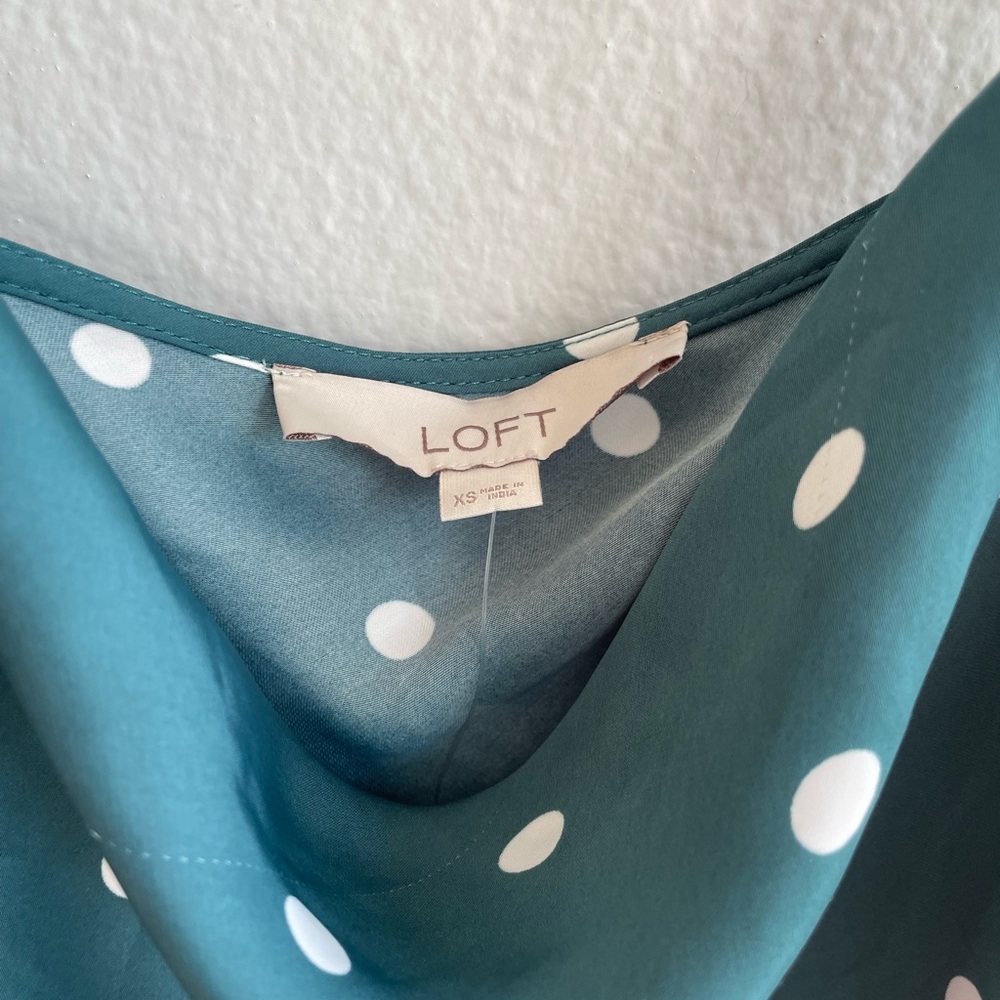 LOFT cowl neck satin top - Picture 3 of 5